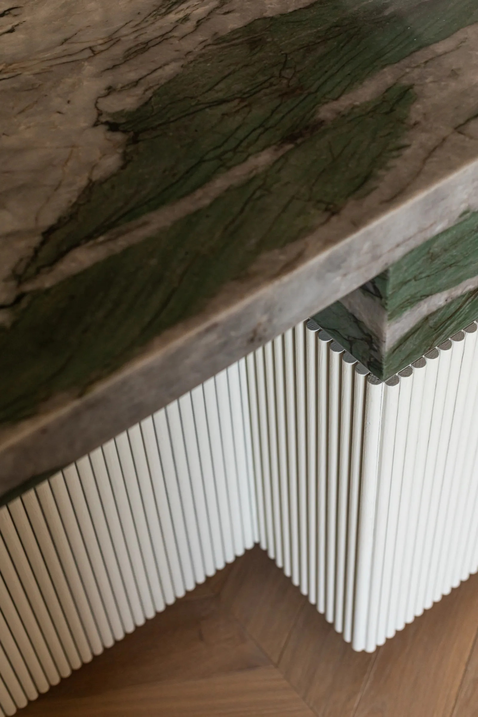 Grove — green quartzite and oak, view 4