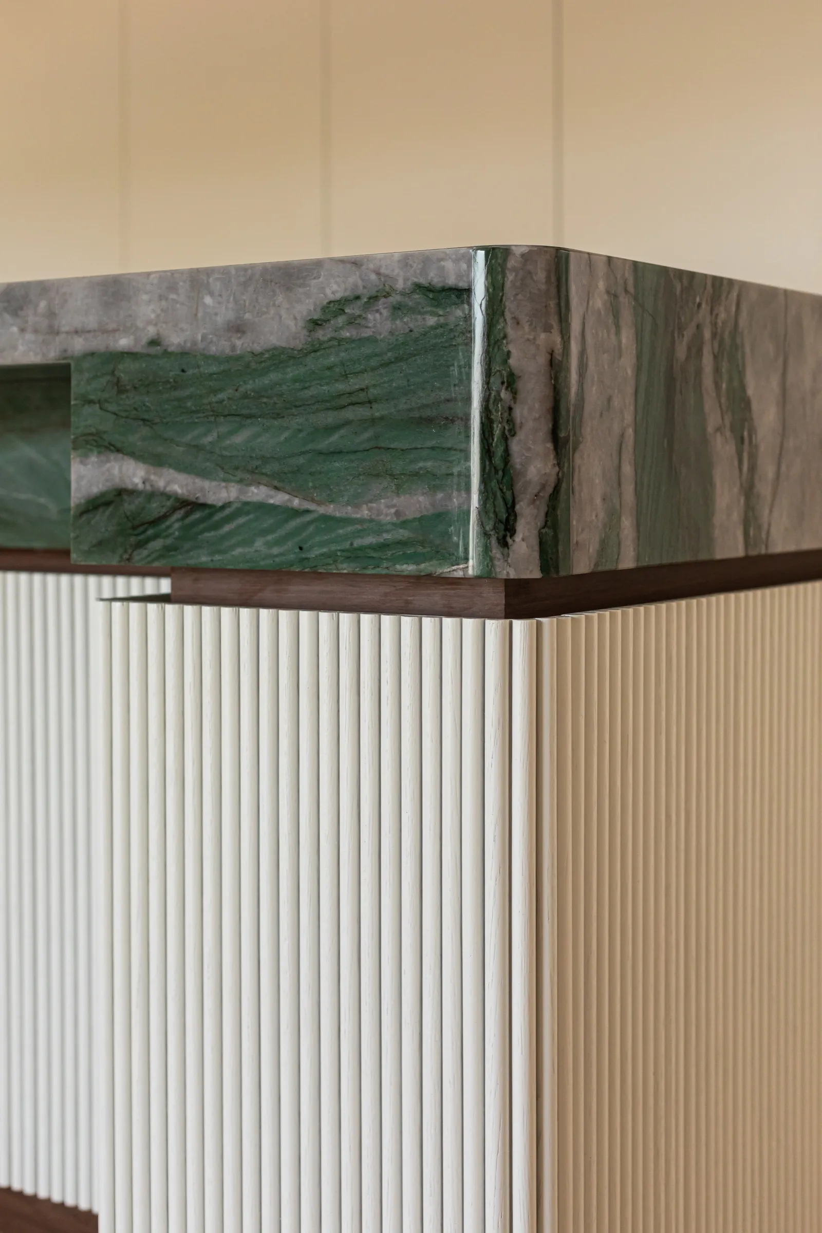 Grove — green quartzite and oak, view 5