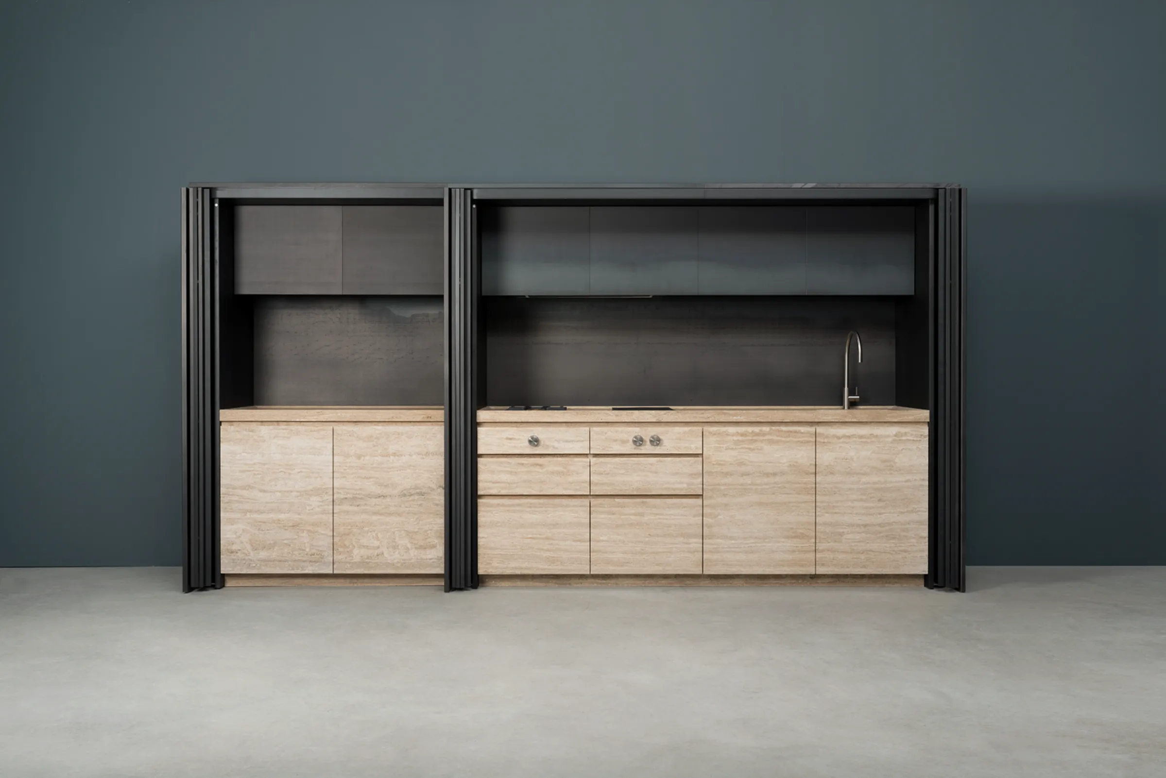 Sider — stone and steel kitchen island, view 6
