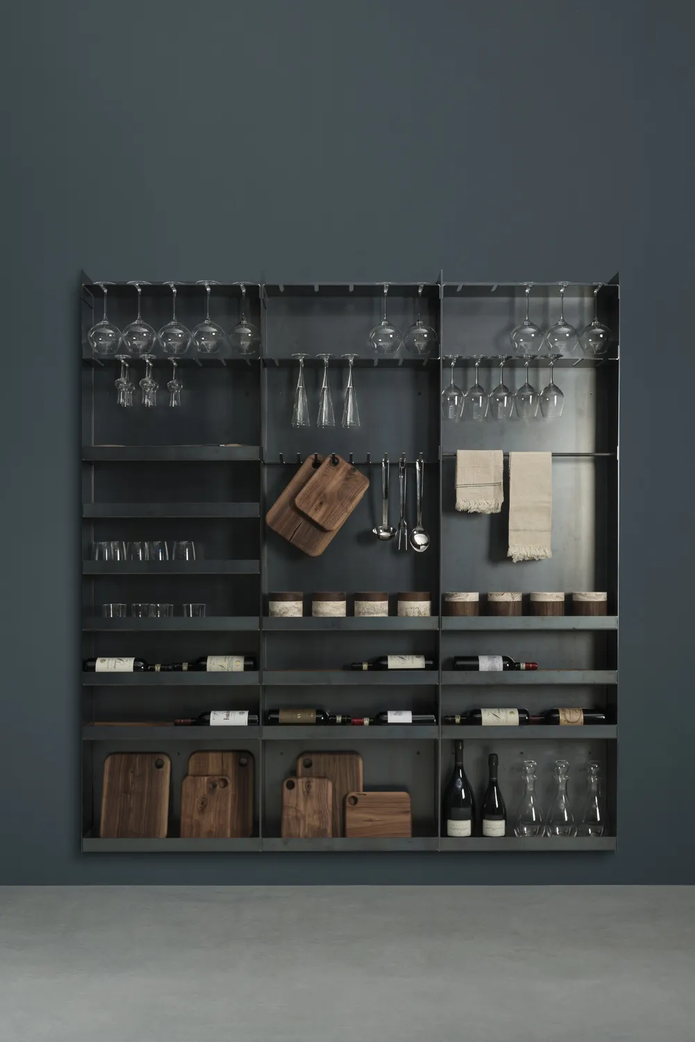 Sider — stone and steel kitchen island, view 21